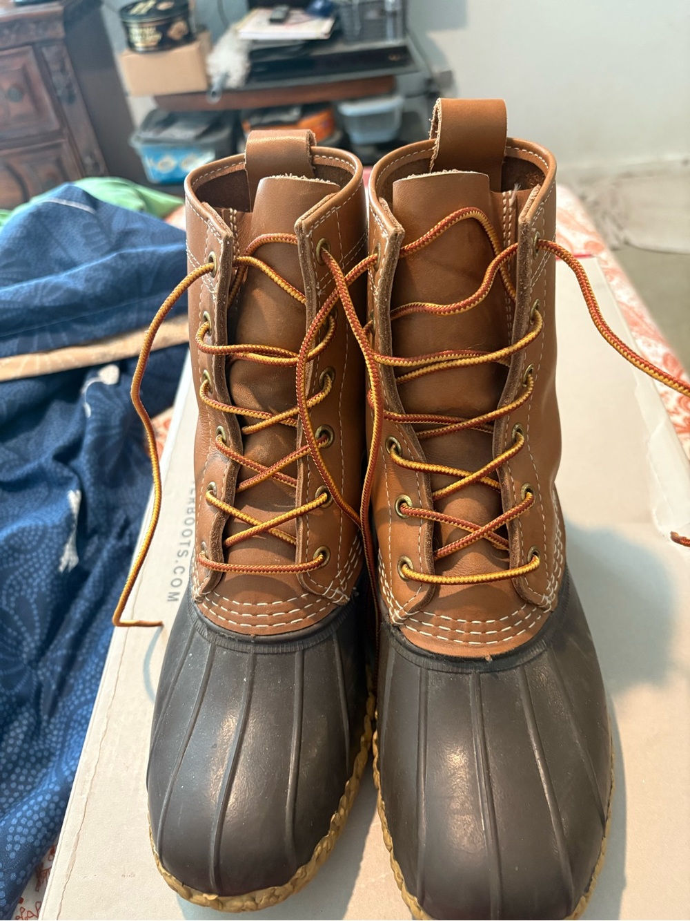 L.L. Bean Brown and Dark Brown Women's Duck Boots